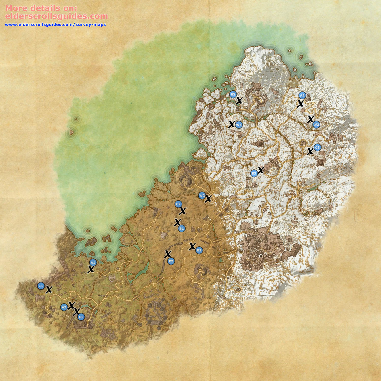 Wrothgar Survey Maps | Elder Scrolls Online Guides
