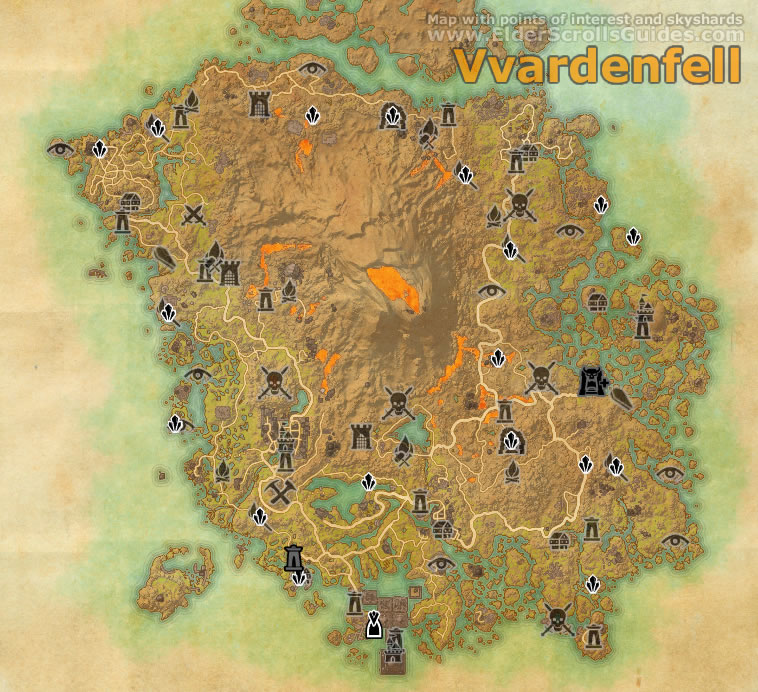 Eso Vvardenfell Map