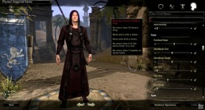 Elder Scrolls Online Character Creation