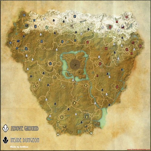 Cyrodiil Skyshard Locations Map