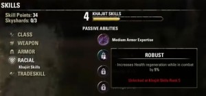 Passive abilities