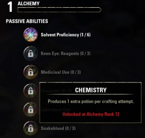 Alchemy skill line