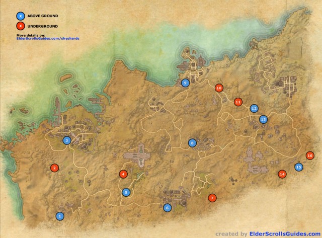 Alik'r Desert Skyshards Map