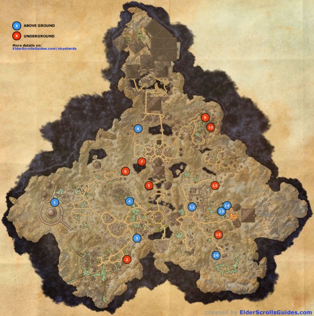 Coldharbour Skyshards Map