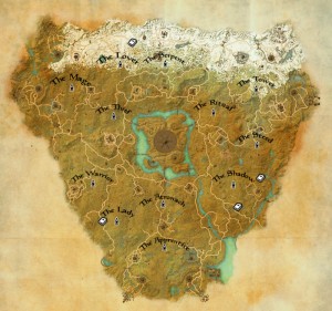 Cyrodiil Mundus Stones Map