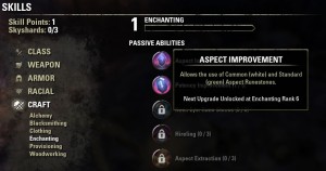 Enchanting skill line