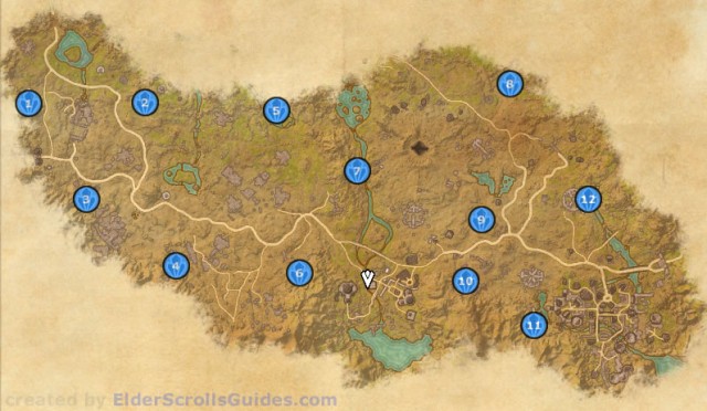 Craglorn Skyshards Map