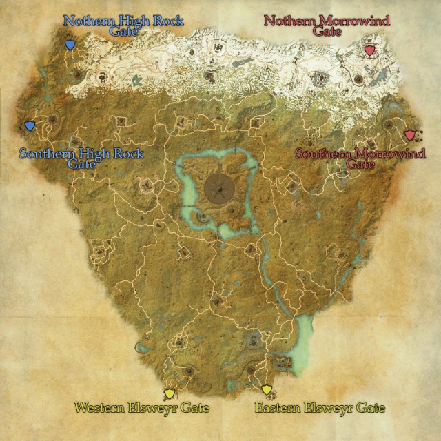 Cyrodiil gate locations