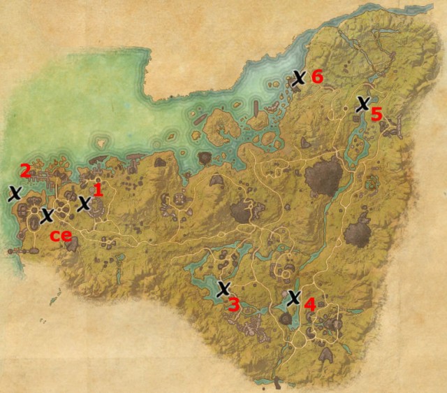 Malabal Tor treasure map locations