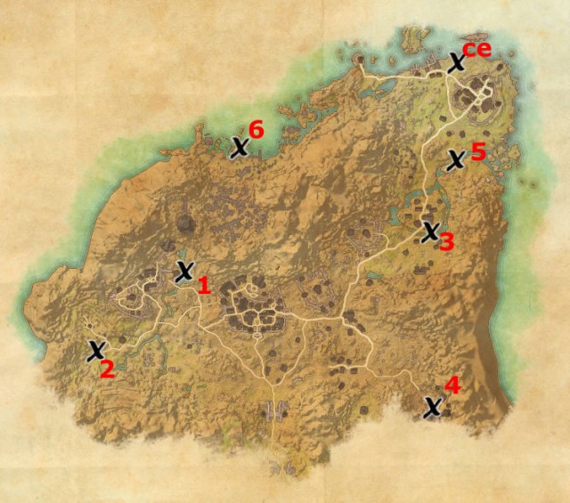 Rivenspire treasure map locations