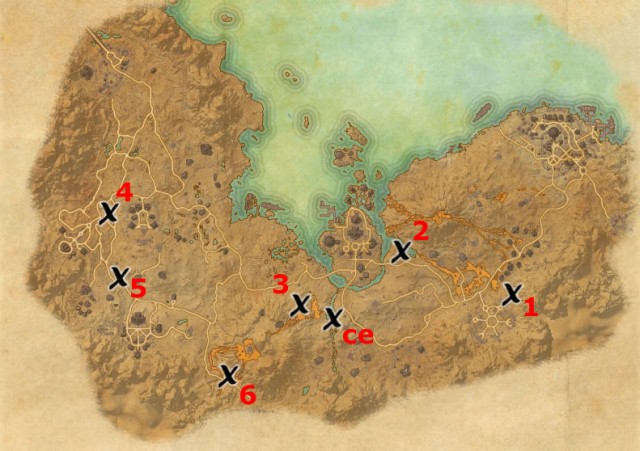 Stonefalls treasure map locations