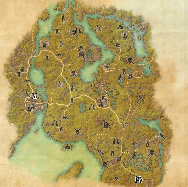 interective map of evverywhere in the elder scrolls games