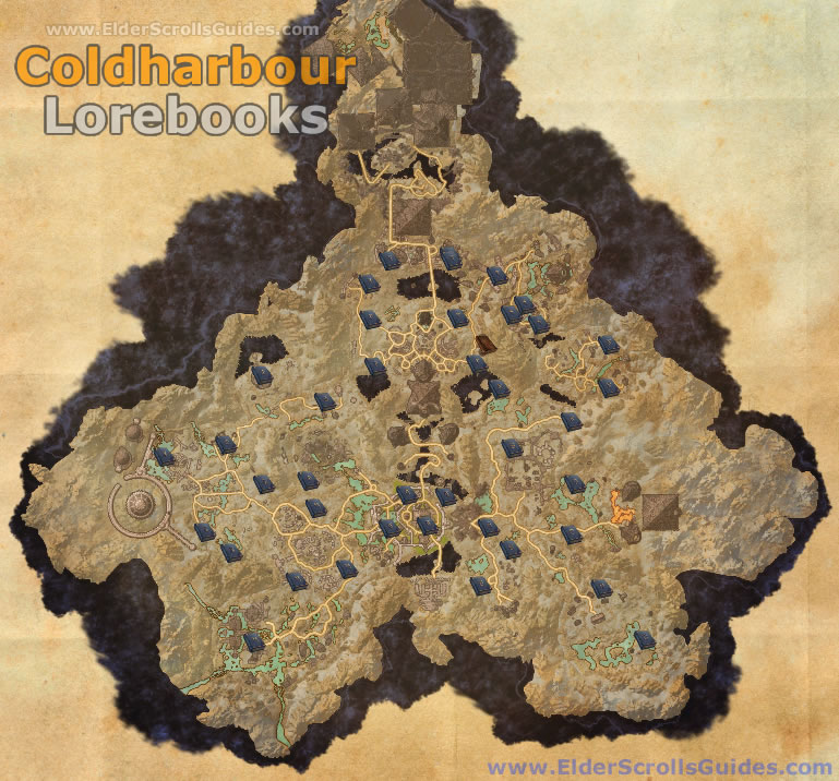 Coldharbour Lorebooks Map