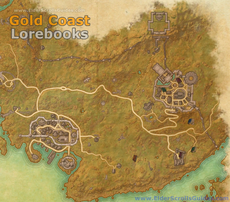 Gold Coast Lorebooks Map