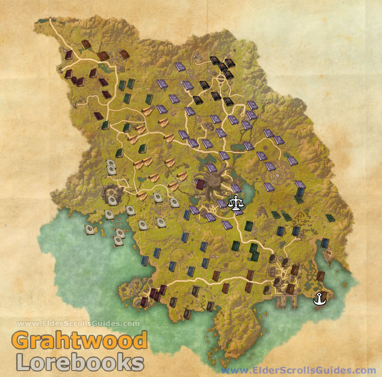 Grahtwood Lorebooks Map