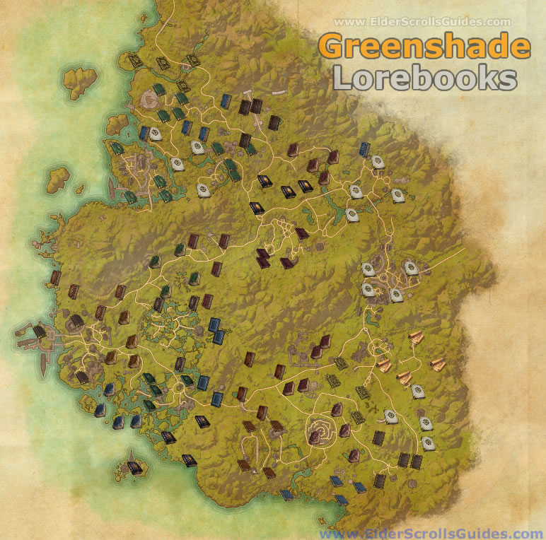 Greenshade Lorebooks Map