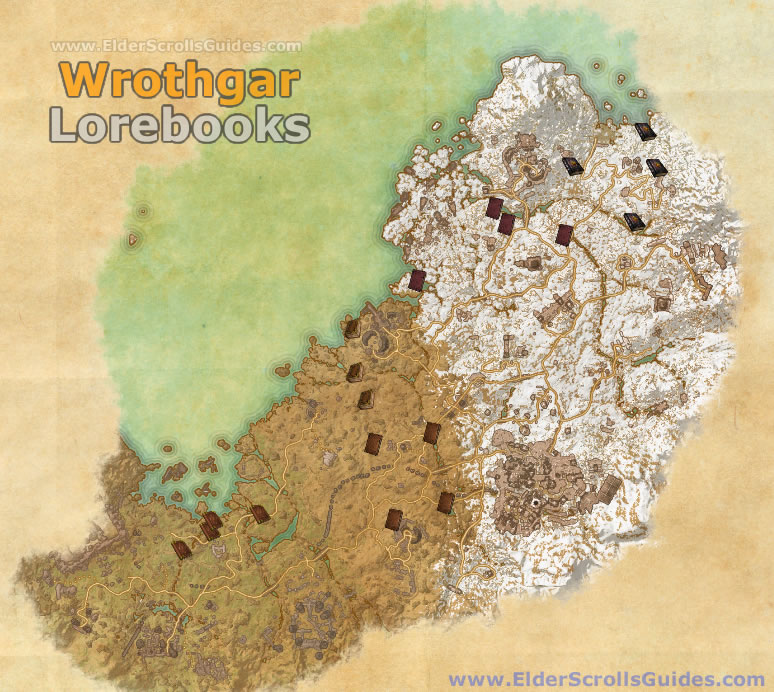 Wrothgar Lorebooks Map