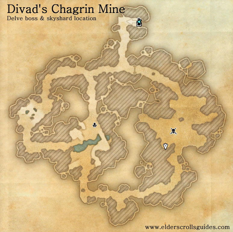 Divad's Chagrin Mine delve map