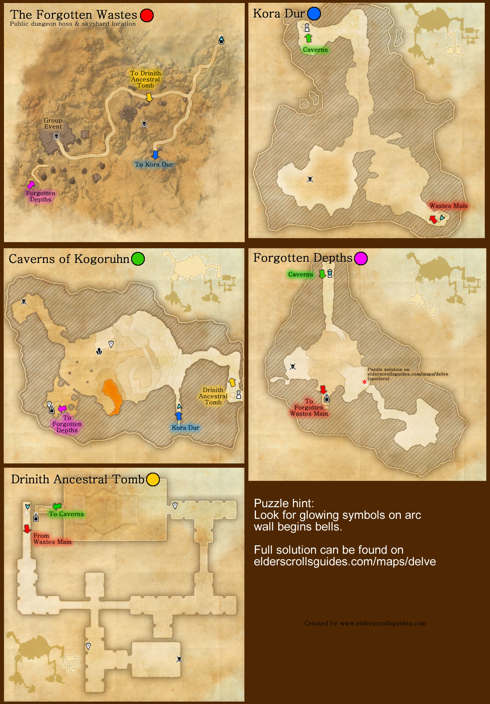 The Forgotten Wastes public dungeon map