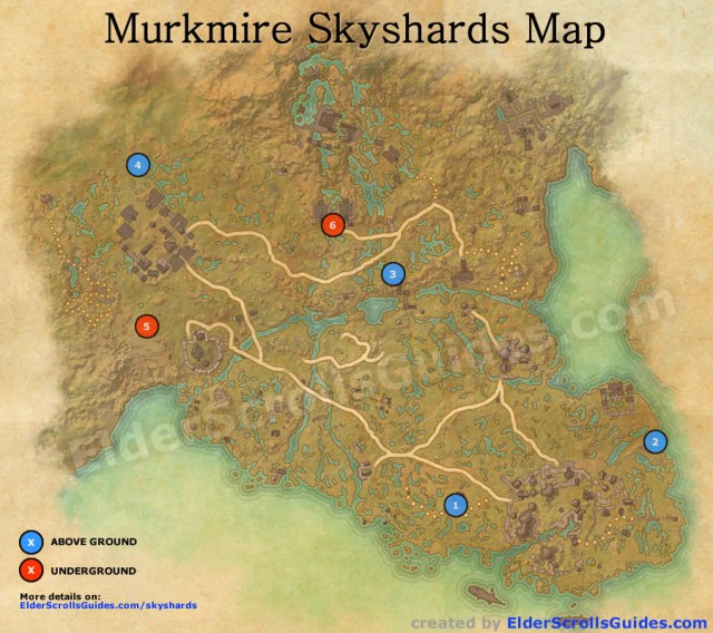 Murkmire Skyshards Map