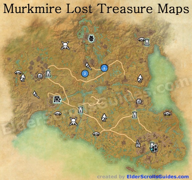 Murkmire Lost Treasure Map Locations