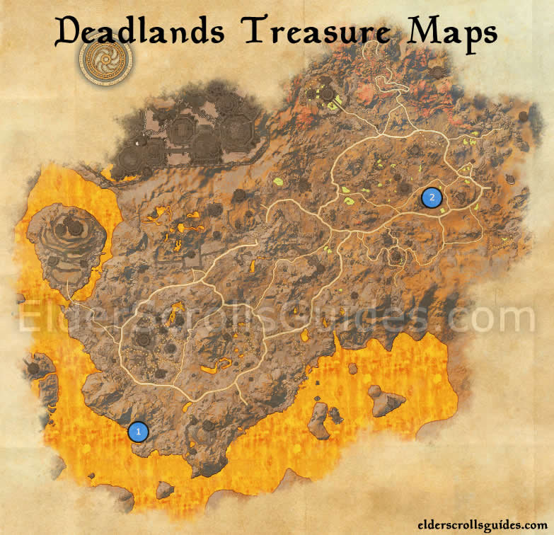 Deadlands Treasure Maps locations