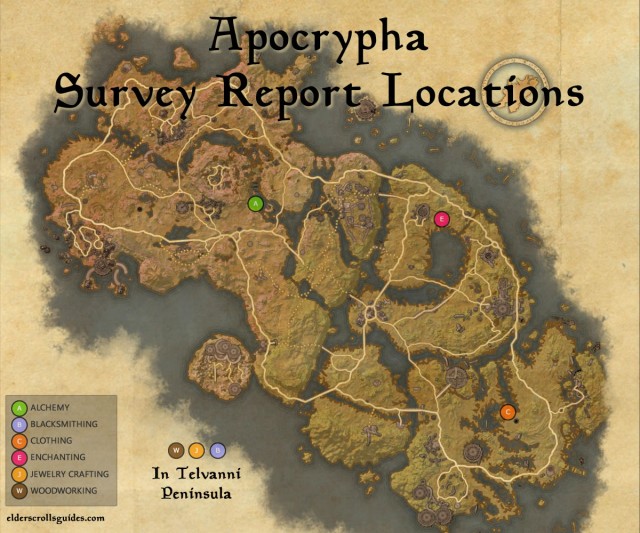 Apocrypha Survey Map